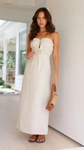 Kahli Maxi Dress - Natural