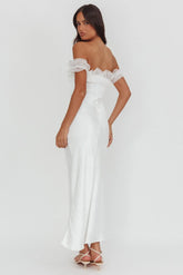 Summerfield Off-Shoulder Maxi Dress White