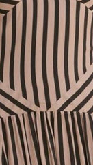 Zoriah Maxi Dress - Black/Beige Stripe