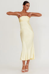Moon Song Strapless Laced Back Dress Sun