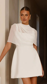 Zahni Mini Dress - White
