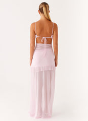 Jenni Ruffle Maxi Dress - Pink