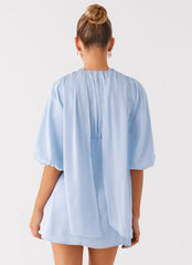 Mary Mini Dress - Blue