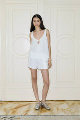 U Shape Cotton Set - White